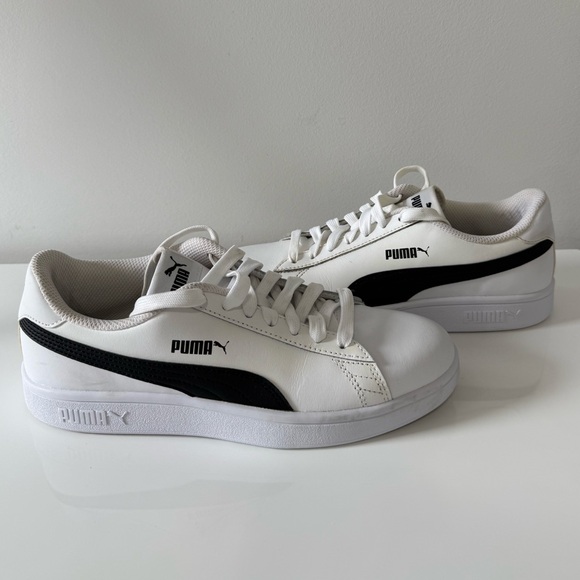 Puma Shoes - PUMA White & Black Low Top Sneakers | Worn Once | Women’s US 7 / EU 39